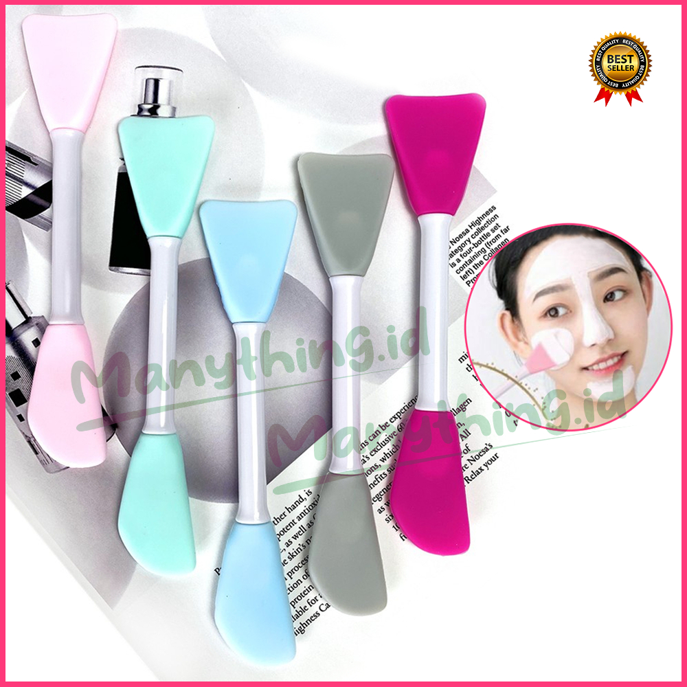 silicone (2in1) / kuas masker silikon / kuas warna