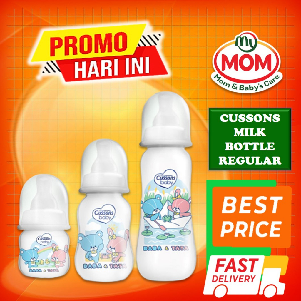 [BPOM]  Cussons Baby Milk Bottle REGULER PP Anti Colic 250ml / Cusson Botol Susu Bayi / MY MOM