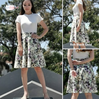 Rok Wanita Rok Scuba Motif