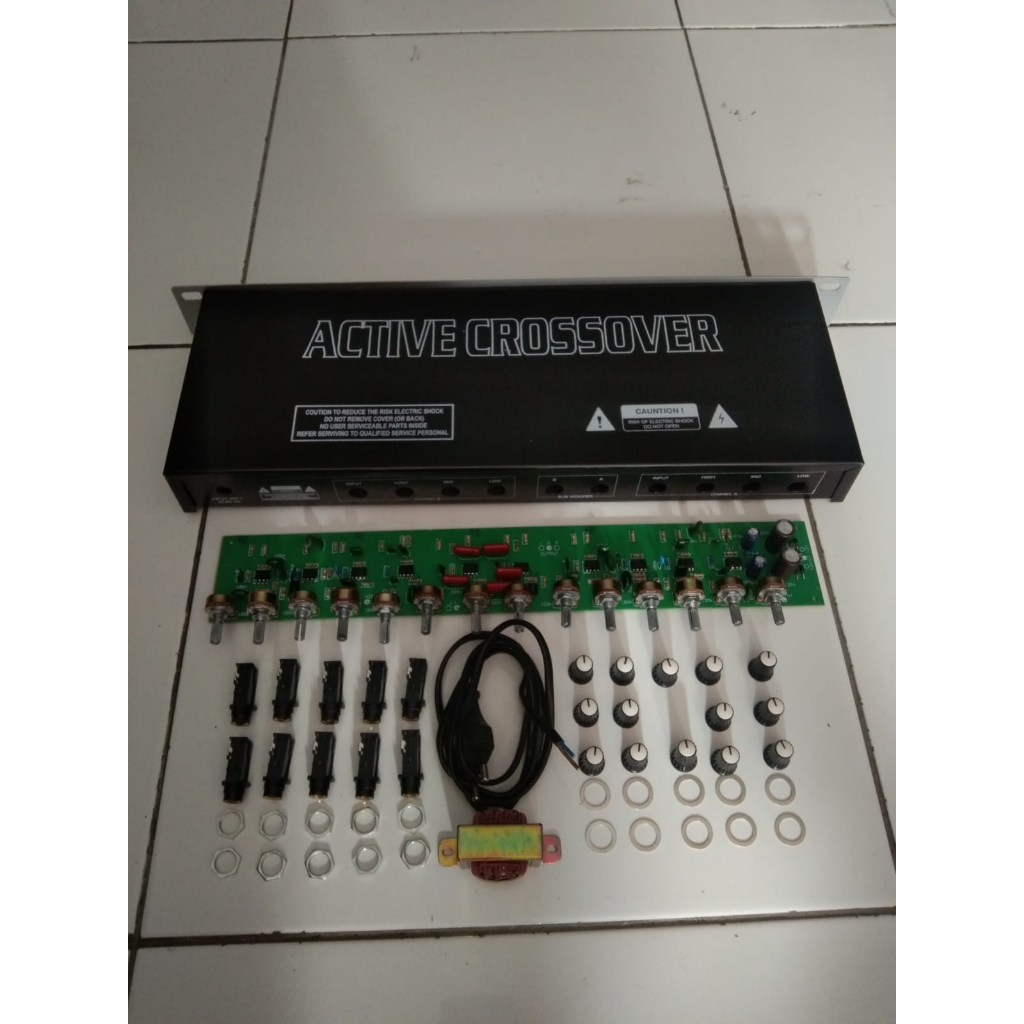paket crossover aktif 4 way subwoofer siap rakit
