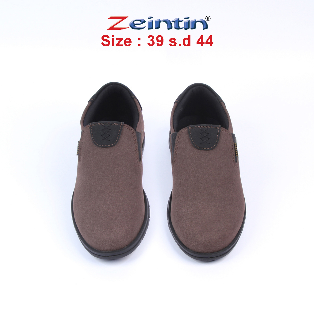 Zeintin - Sepatu Slip On Pria Kasual Sepatu Kasual Santai Sepatu Slip On Pria Bahan Kulit Sintetis Premium Original Zeintin BJ