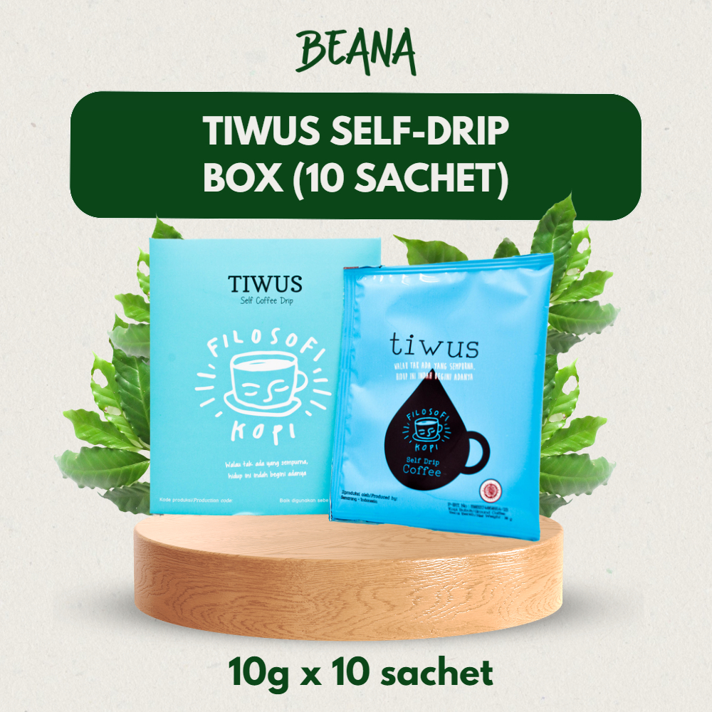 

Tiwus Coffee Self Drip Bag Coffee Box (Isi 10 Sachet) | Filosofi Coffee Drip Box Kopi Drip - Beana Roastery Semarang