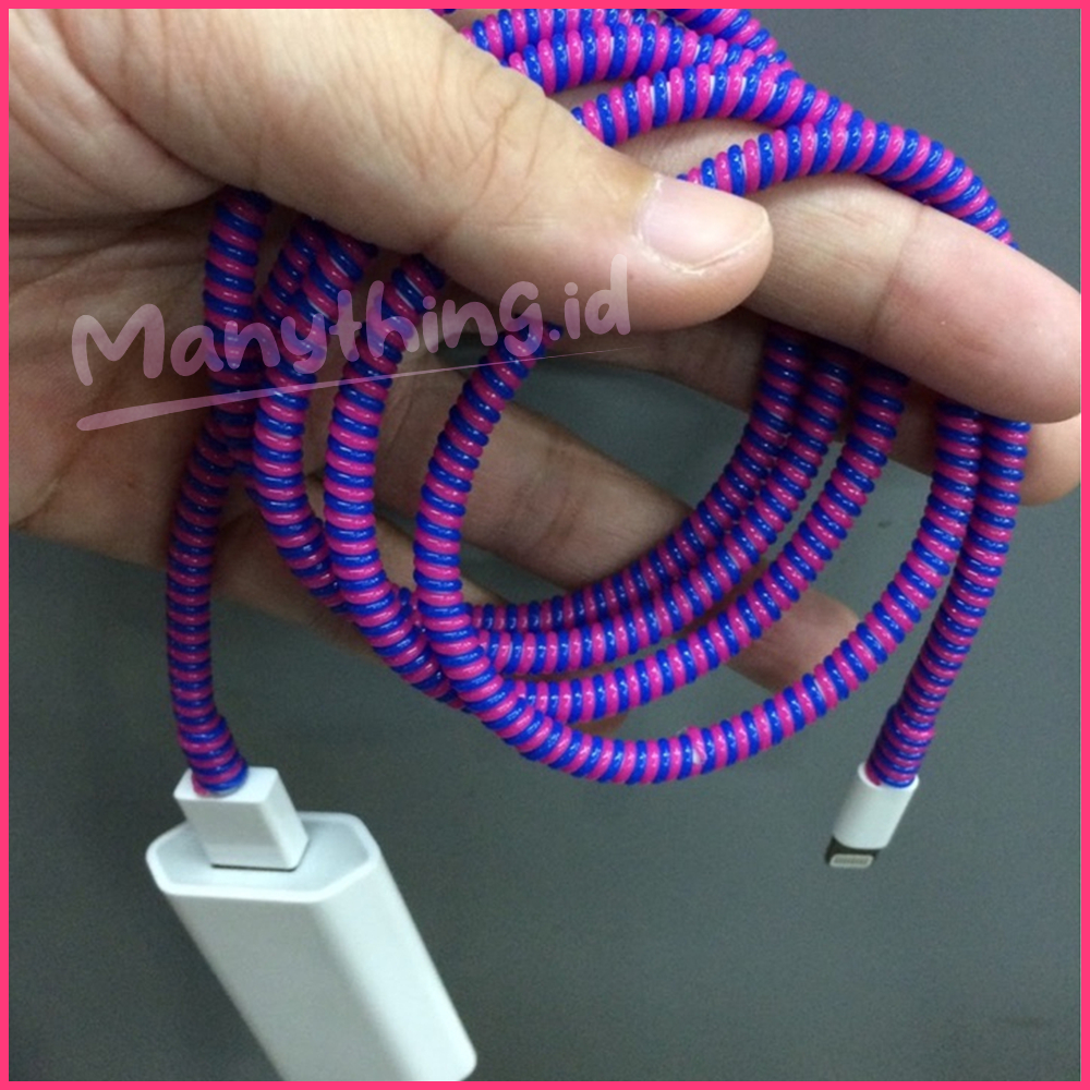 PELINDUNG KABEL CHARGER WARNA UNIVERSAL / PELILIT KABEL DATA HP / PELINDUNG KABEL SPIRAL WARNA / CABLE PROTECTOR