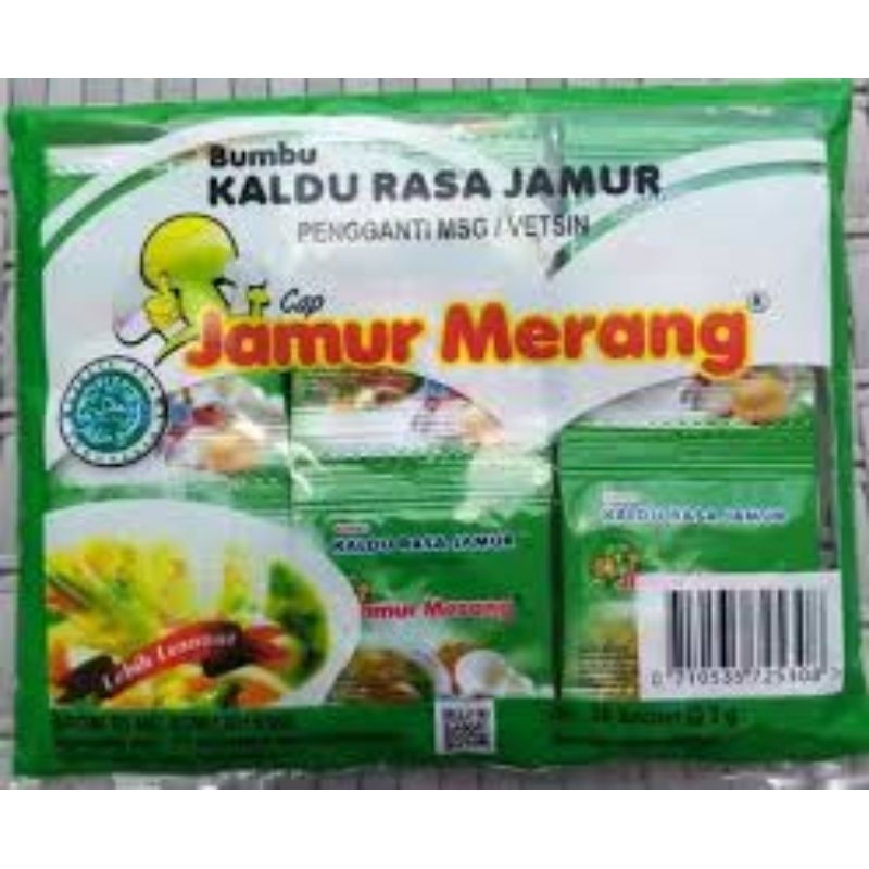 Kaldu alami cap jamur merang non MSG sehat rasa original jamur sapi ayam 3 gram ECER 1 BUNGKUS
