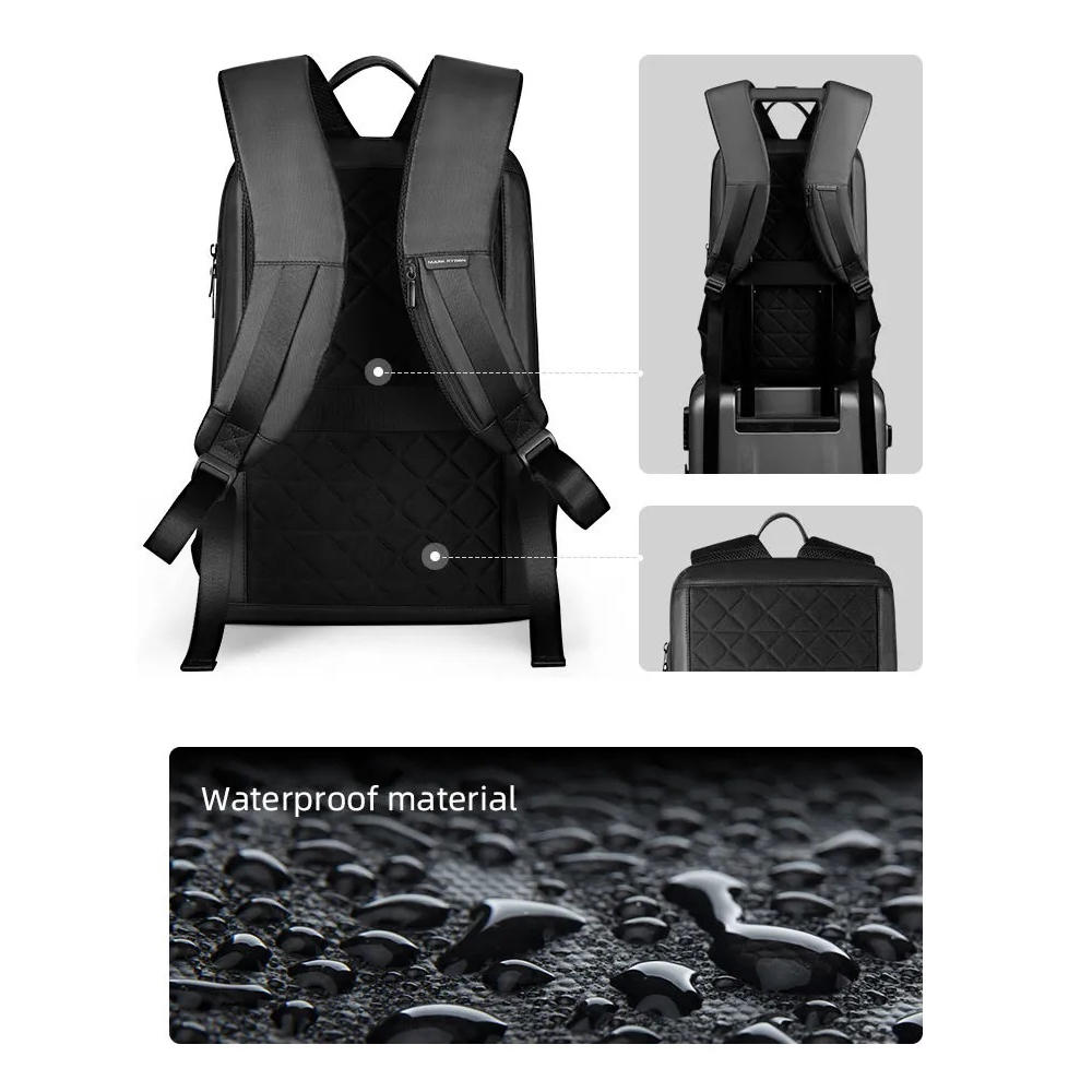 Mark Ryden MR9813 Tas Ransel Backpack Laptop pria Slim Ringan 15.6 Inch