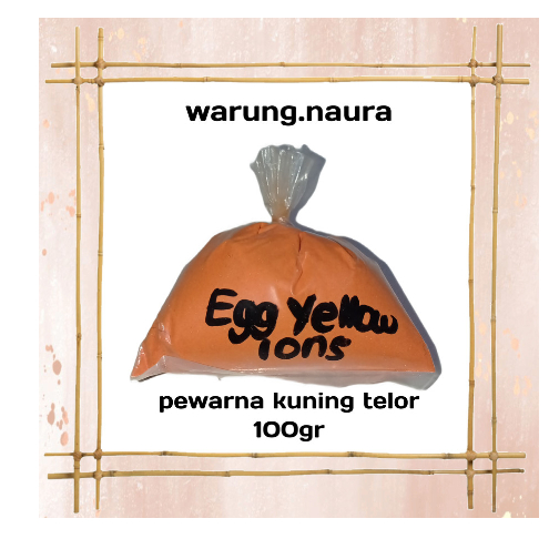 

Pewarna makanan kuning telur / egg yellow 100gr