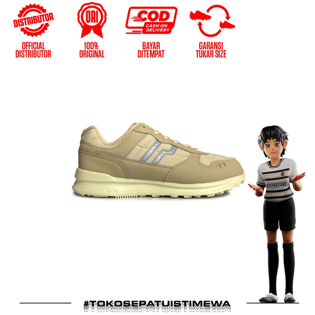 SEPATU SNEAKERS PIERO JOGGER EXP KHAKI/OLIVE GREY/OFF WHITE