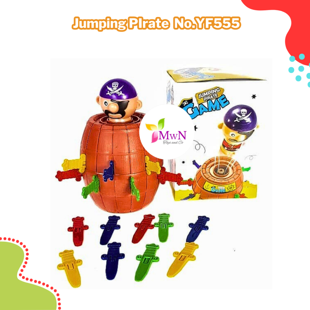 mwn.toys Jumping PIrate Game Pirates Roulette Family Game No.YF555