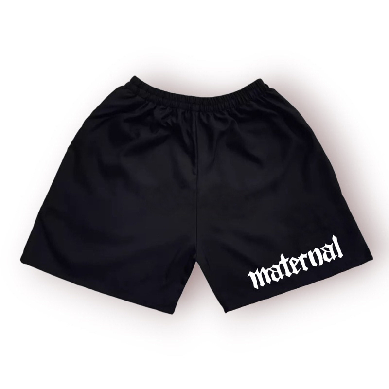JEFFORD Boxer Pria Sablon DTF 02 | Boxer Pria Wanita | Boxer Pantai | Celana Boxer | Celana Dalam-Hitam Maternal Font