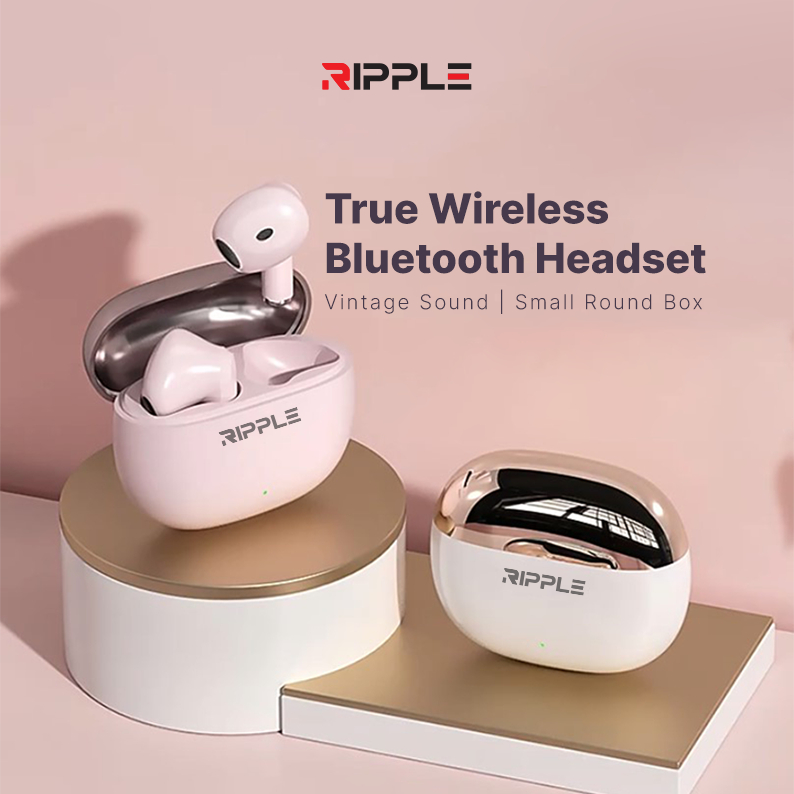 (Flash Sale) Ripple Rippods True Plus TWS Headset Bluetooth Earphone Mini Earbuds Handsfree