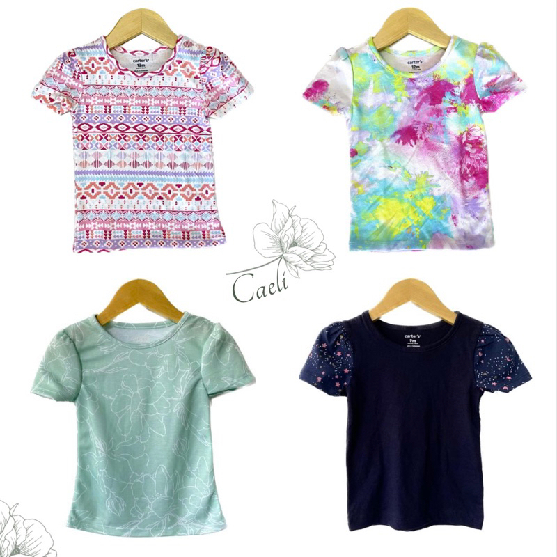 Kaos Anak Perempuan Carter's | Kaos Bayi Perempuan | Kaos Bayi Sisa Ekspor | Kaos Bayi Cewek | Caeli