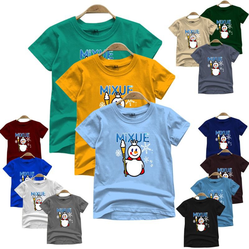 kaos anak anak mixue  2-16thn