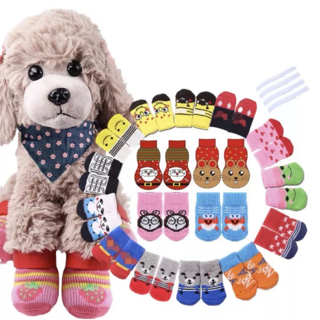 KAOS KAKI SEPATU HEWAN - Kaos Kaki Anjing Kucing Pet Dog Cat Socks