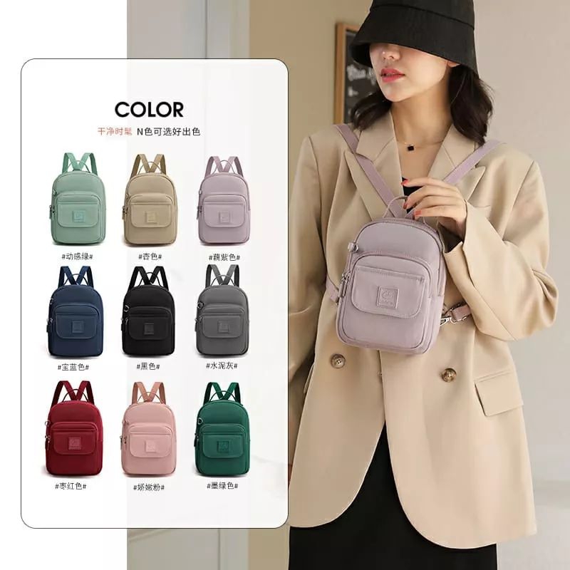 ORIGINAL Tas Ransel COLORFUL FOX Mini import KOREA Elegan Design Terbaru