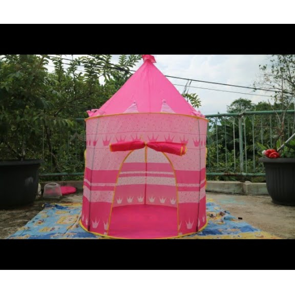 tenda anak kerucut - speed tenda anak model castle - tenda anak motif