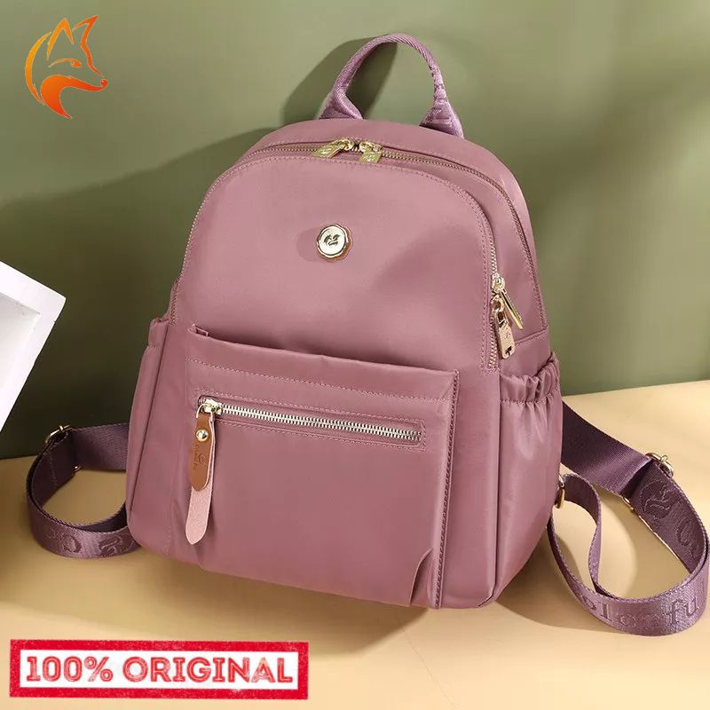 ORIGINAL Tas Ransel COLORFUL FOX Wanita Import KOREA Elegan Design Terbaru Best Seller