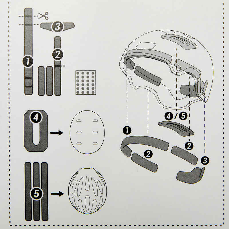 Oxelo Set bantalan busa helm 8607937