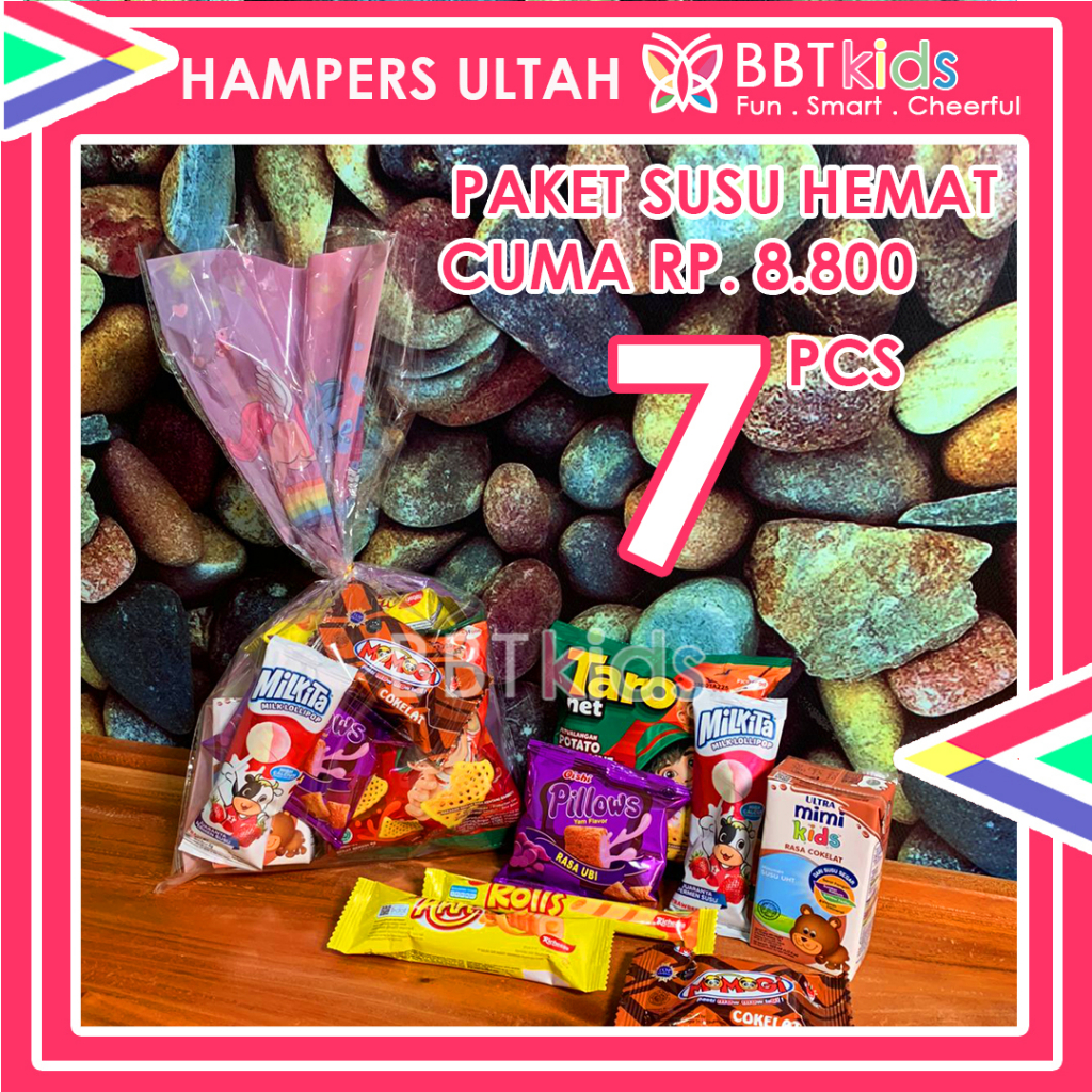 SNACK ULTAH ULANG TAHUN ANAK HAMPERS SUSU PAKET BINGKISAN MURAH LENGKAP