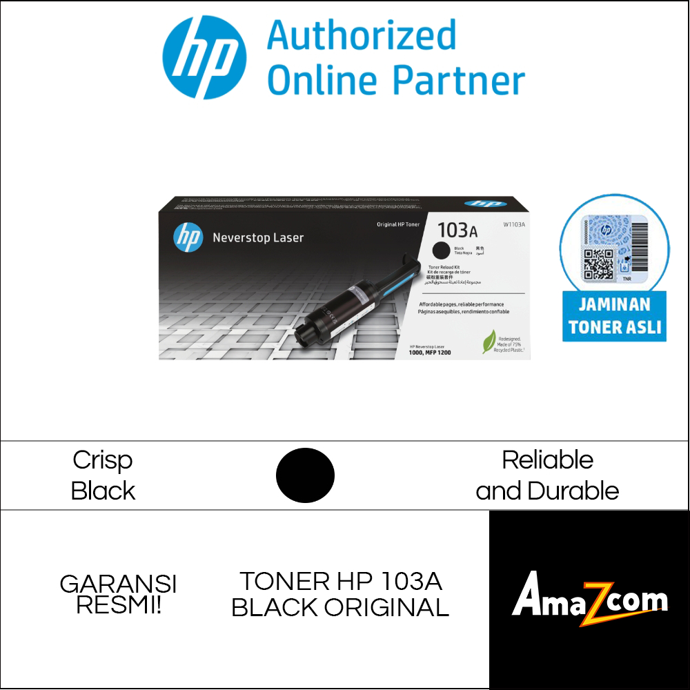 HP 103A | 103 A Blk Neverstop Toner Reload Kit ( W1103A )