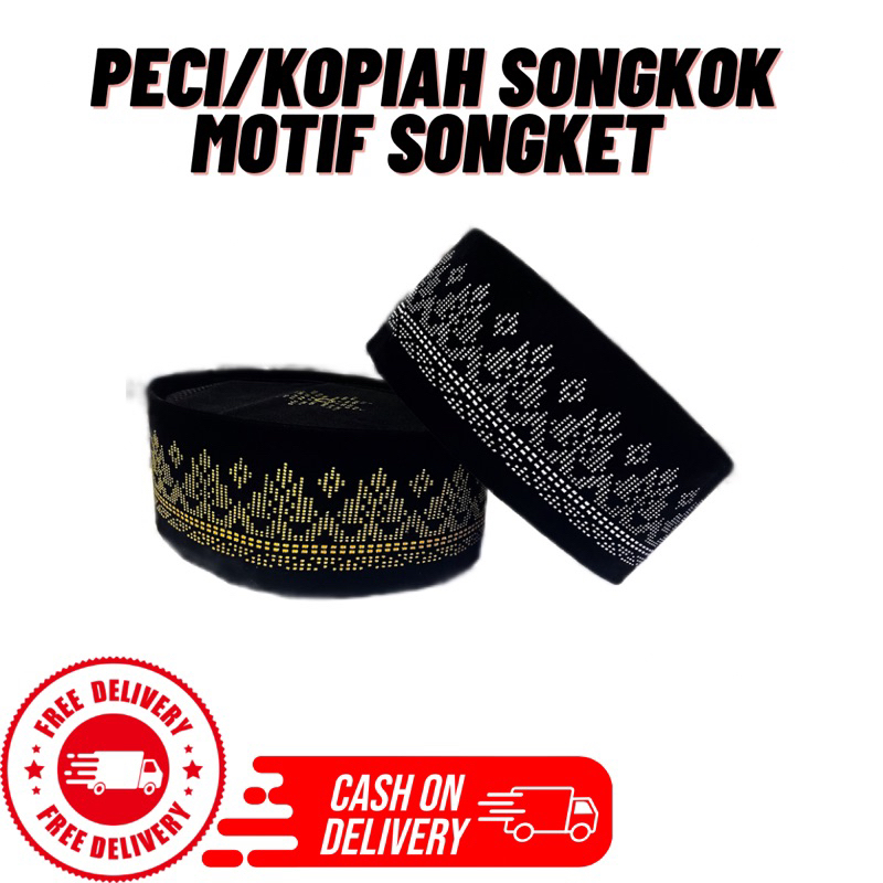 Peci/Kopiah/Songkok Eksklusif/Songket Original