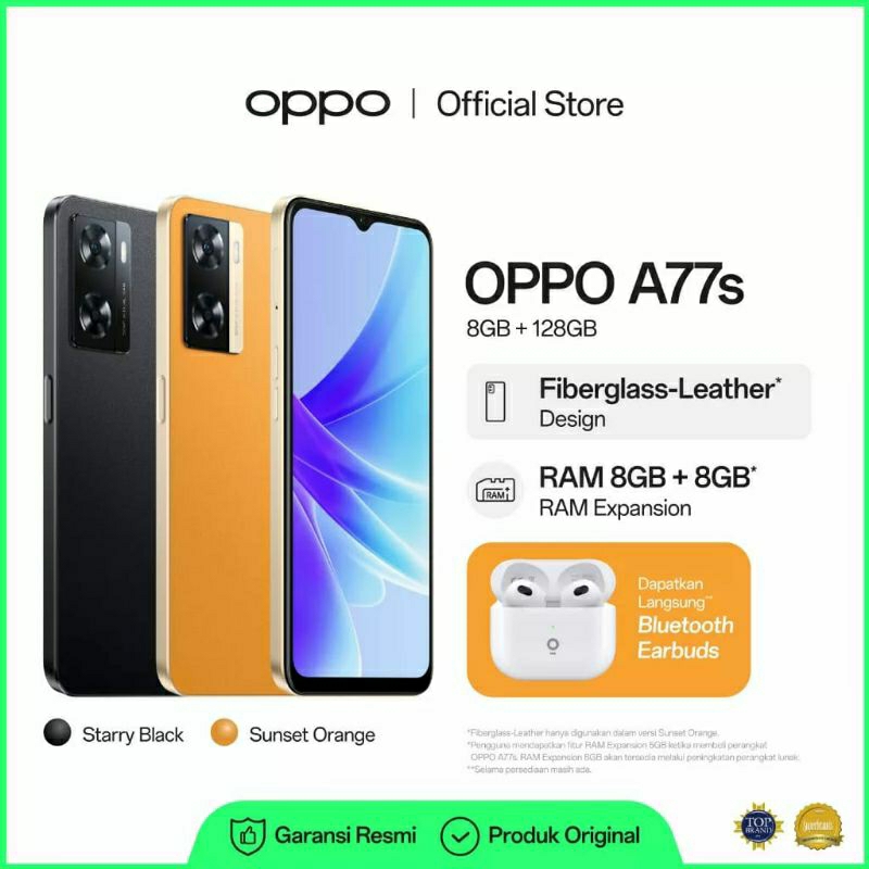 Oppo a77s RAM 8/128GB