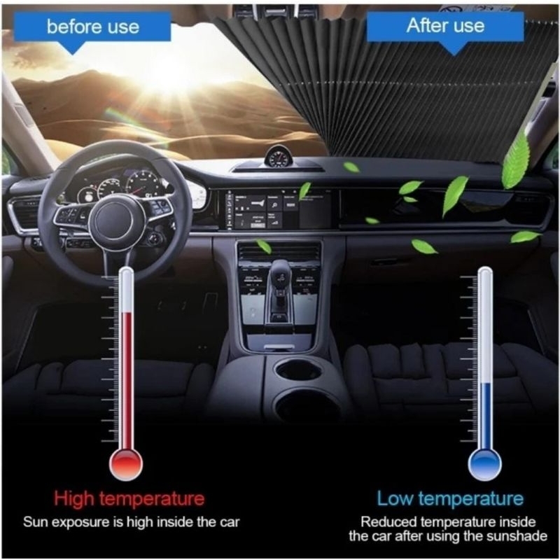 PELINDUNG PANAS KACA DEPAN MOBIL TERIOS, RUSH