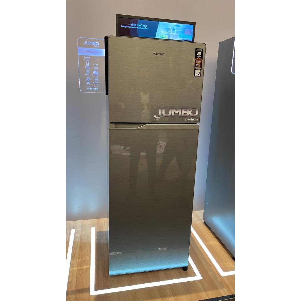 Kulkas POLYTRON 2 Pintu Belleza 210 liter PRM 21 CMS KHUSUS BOGOR