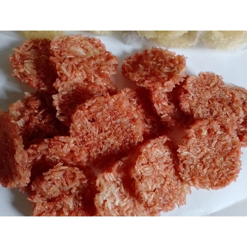 

Rengginang mentah beras ketan rasa terasi isi 30/pcs