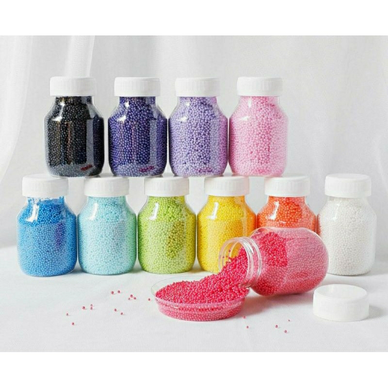 100gr edible sprinkle mini putih pink biru hitam spikel 2mm ungu merah orange hijau  luster edible alas spuit cutter fondant spuit 4b 195 sagu keju semprit food writer loyang cetakan kue kering kuas