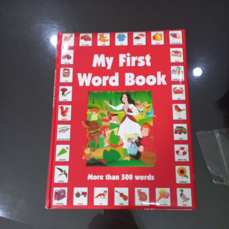 My first word book hard cover more than 500 words