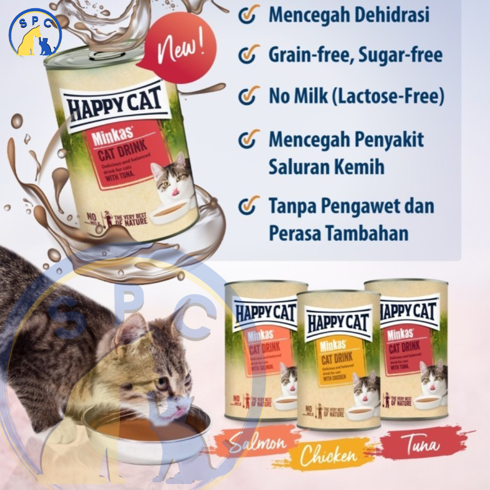 Minkas Drink Happy Cat Minuman Kucing Minkas Cat Drink 135ml