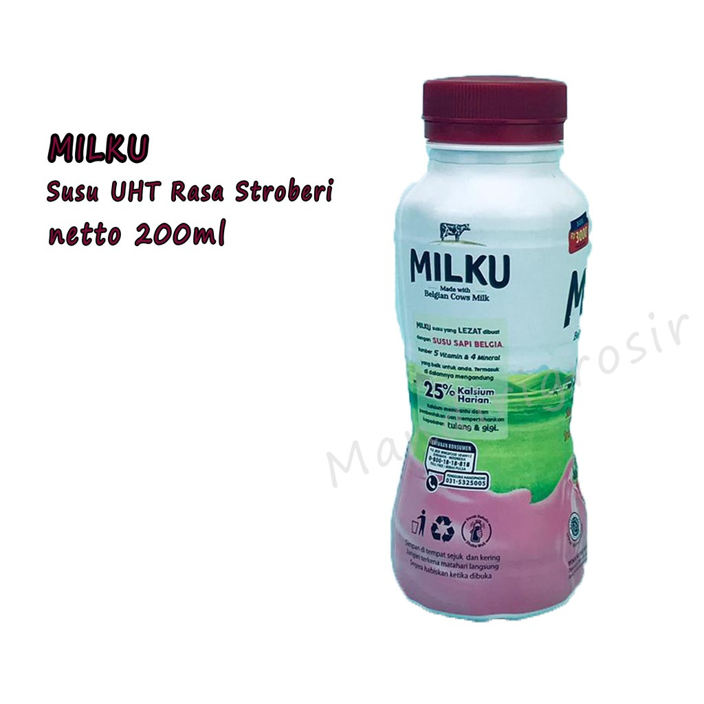 Susu UHT * Milku * rasa Stroberi * 200ml