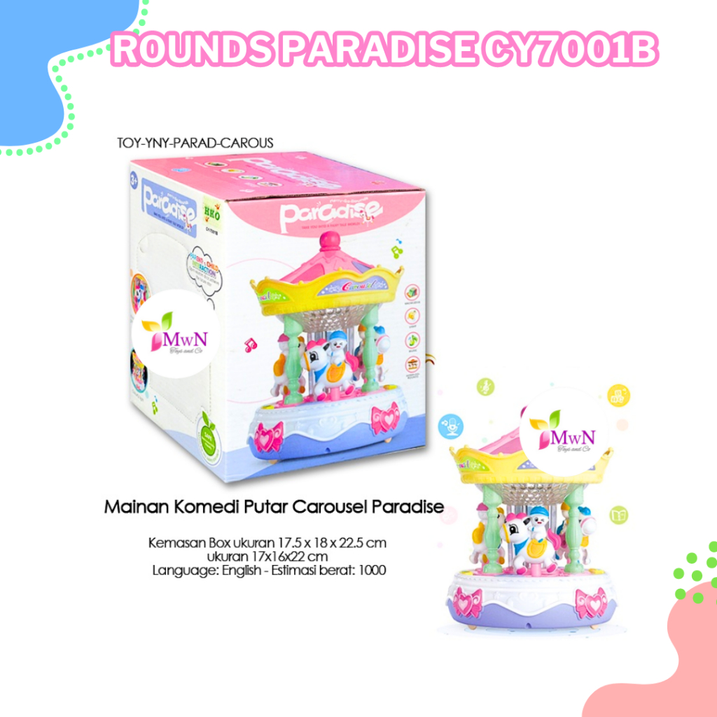 mwn.toys MERRY GO ROUNDS PARADISE CY7001B - MAINAN BAYI