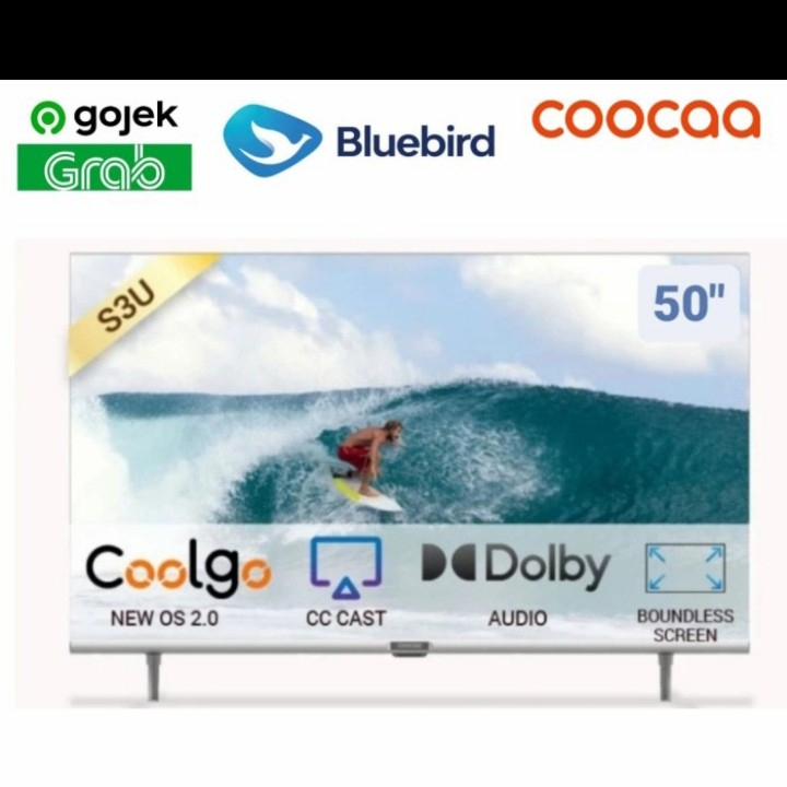 SMART TV 50 inch 4K UHD Digital TV COOCAA 50S3U / TV 50INCH Smart TV FREE ONGKIR