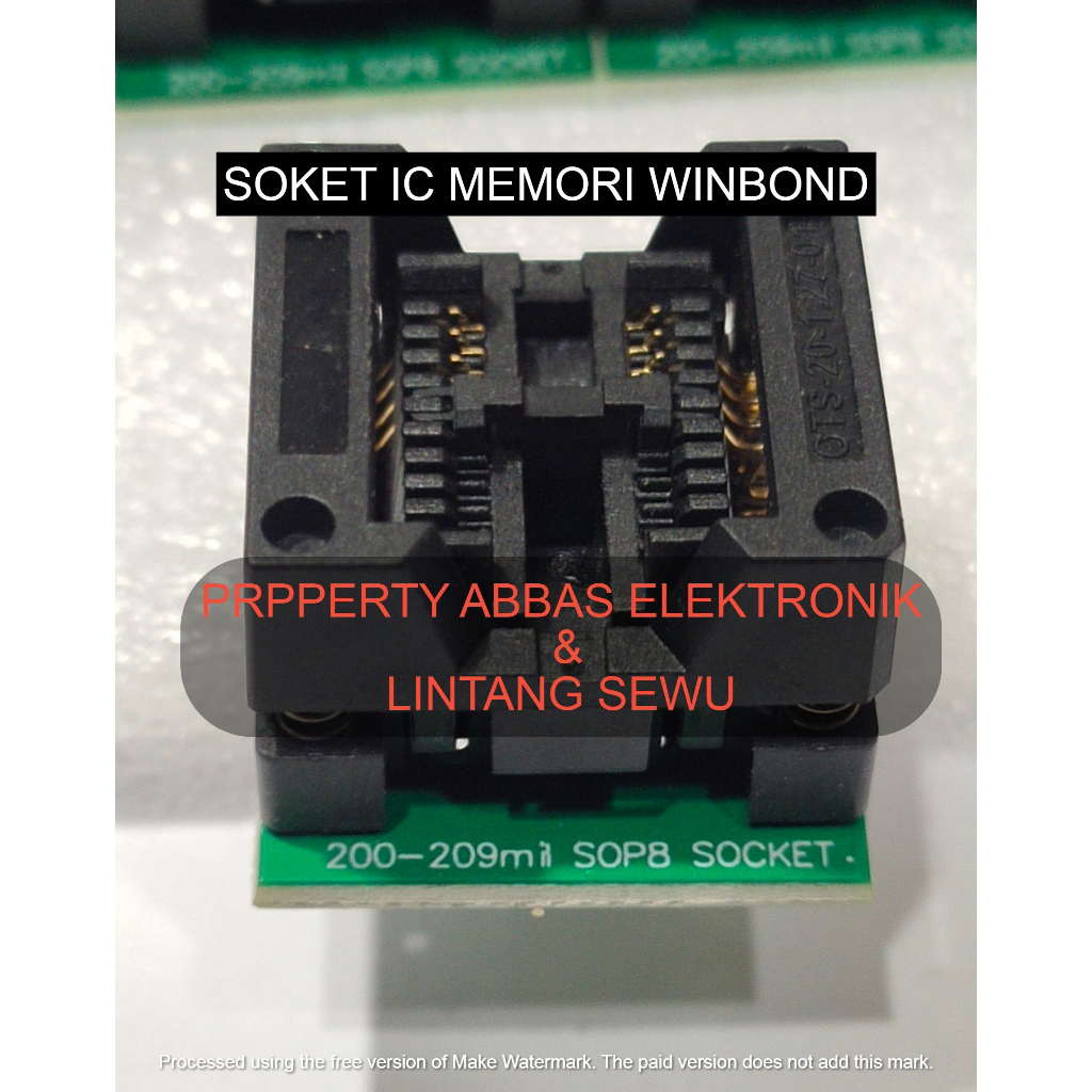 ADAPTER SOCKET CONVERTER SOP8 TO DIP8  FOR SOP8 WIDE 200MIL SOKET ADAPTER IC MEMORI WINBOND