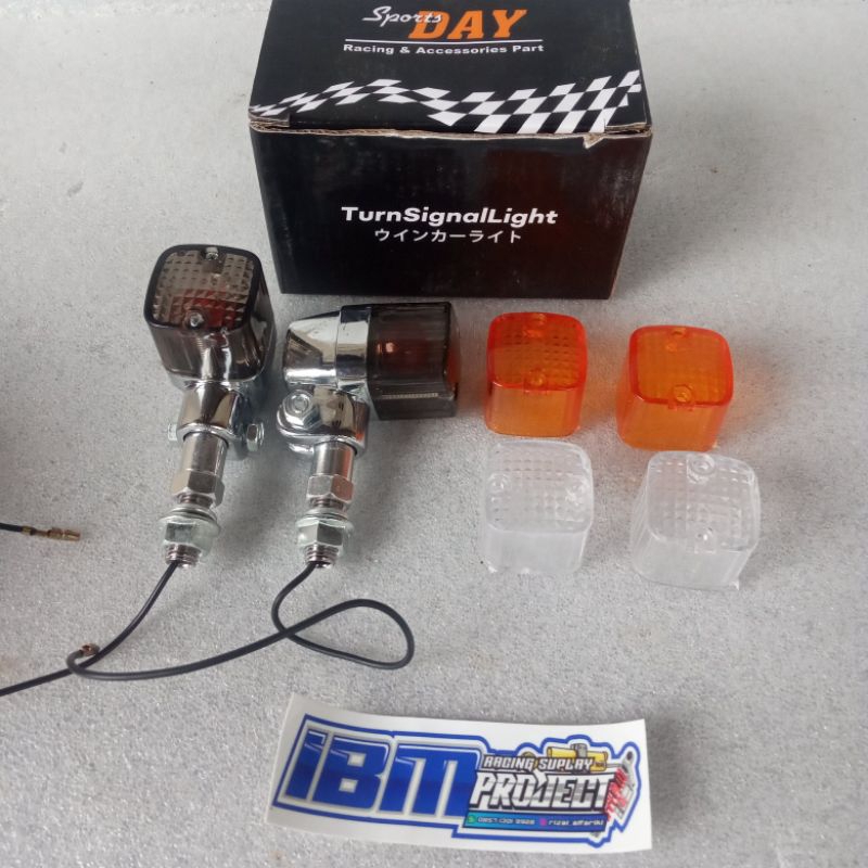 SEIN RETENG RITING PALU KOTAK 3 MIKA KUNING SMOKE PUTIH,SEIN PALU KOTAK DAY,SEIN RETENG PALU CB GL K