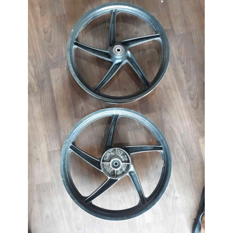 Velg pelek racing roda honda supra X 125 DD Doble Disk, Supra X fi injeksi Original Copotan