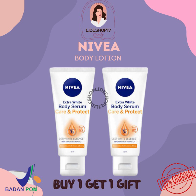 [READY] Nivea Extra White Body Serum Care and Protect / Body lotion Nivea Extra White Body Serum