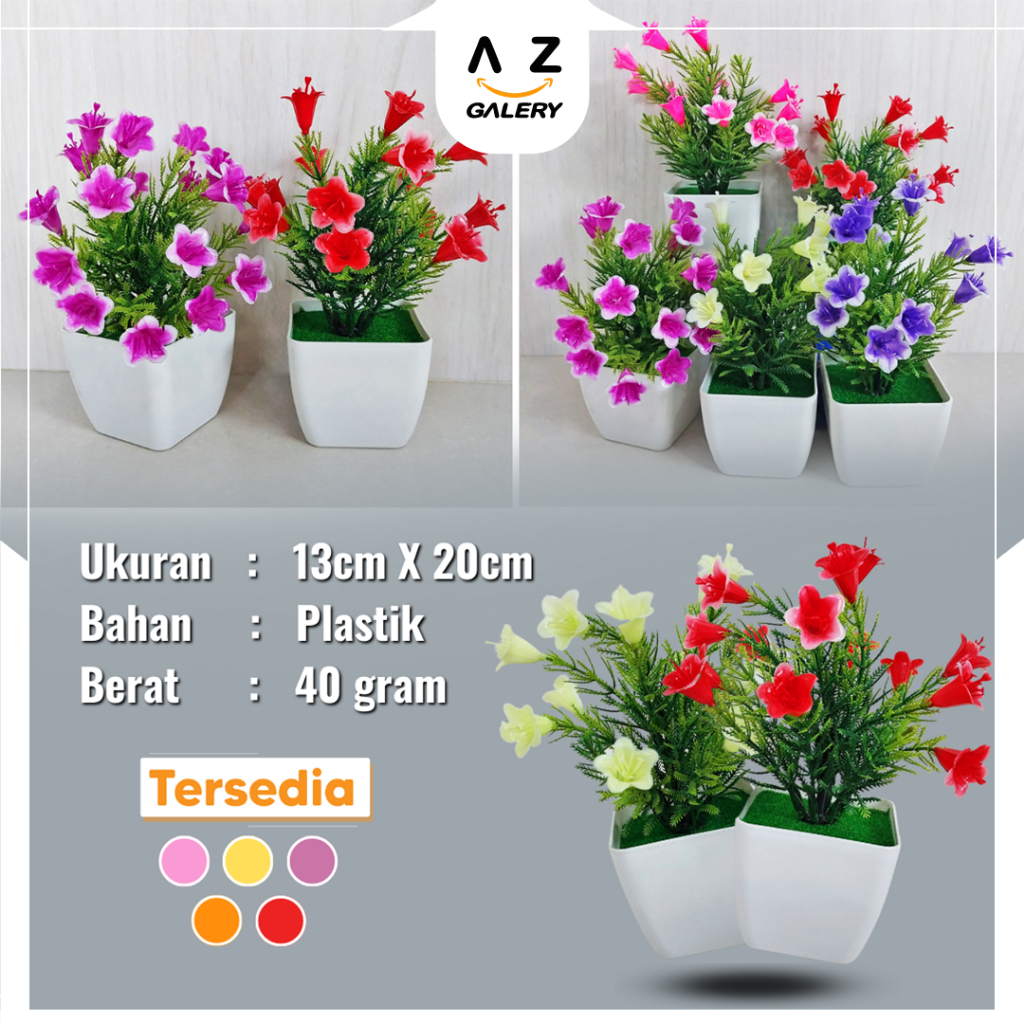 Bunga Lily Artificial Bunga Palsu Dekorasi Rangkaian Hiasan Rumah Artifisial Hias Decor PBP10 Azgalery