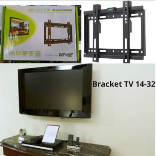 B27 Bracket TV 14 -42 INCH FIX braket tv 14 inch 42 inch super slim LENGAN TV 14-42 IN