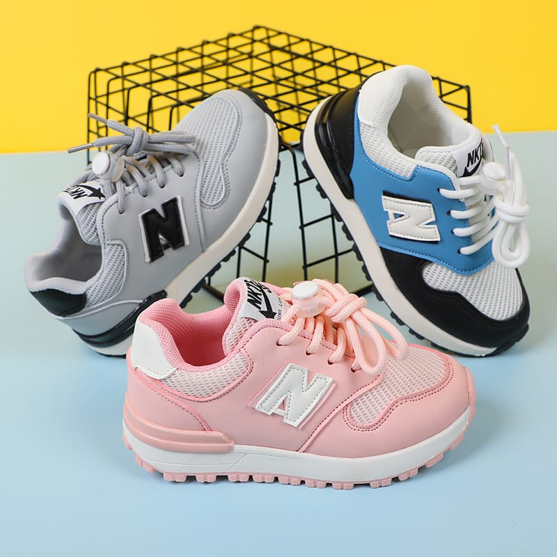 HappyOliver NIXMAX FOR Sepatu Anak Laki Laki Perempuan Sneakers Sekolah 2-8 Tahun Import