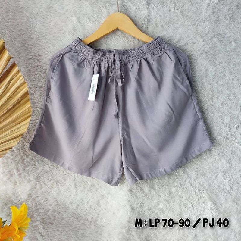 Ariana - Hotpants Wanita Jumbo Standar Home pants Celana Kulot Pendek Tali serut