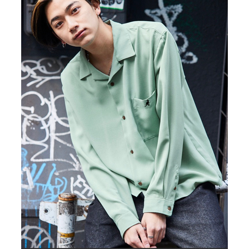 KANGOL long sleeve shirt [mono-mart collaboration] 100% Original (Used)