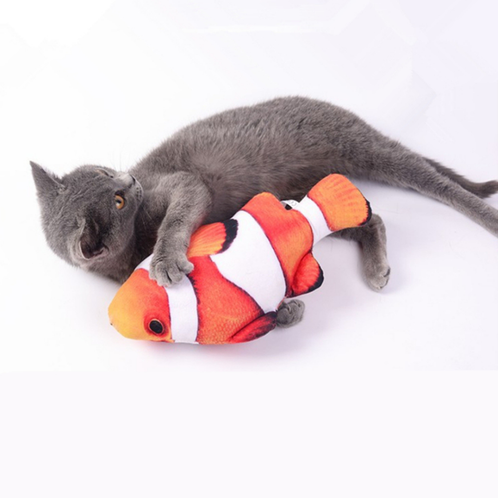 Boneka Ikan Gigit Mainan Kucing dan Anjing