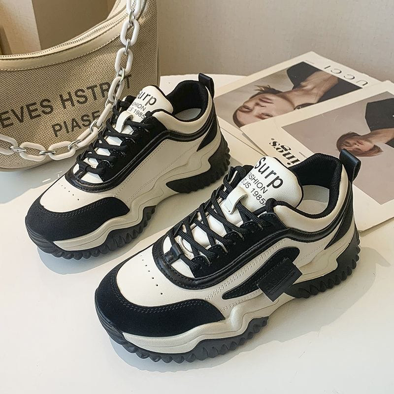 GROSIRTAS &quot;FREE BOX&quot; LV0288 Sepatu Sneakers Wanita Import Sport Shoes Fashion Korea Kasual Motif SURP