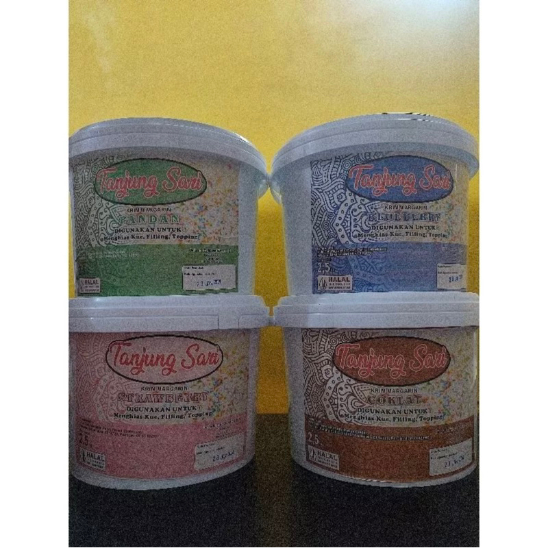 

butter cream tanjung sari berbagai rasa kemasan repack 100gr