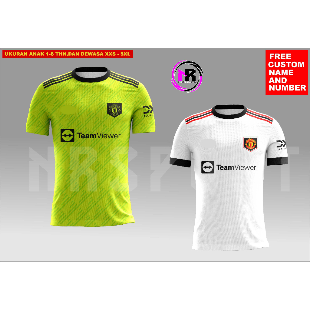 JERSEY PRINTING MANCHESTER UNITED AWAY & THIRD (3RD) TERBARU/JERSEY PREMIUM MAN UNITED AWAY 2023/ATA