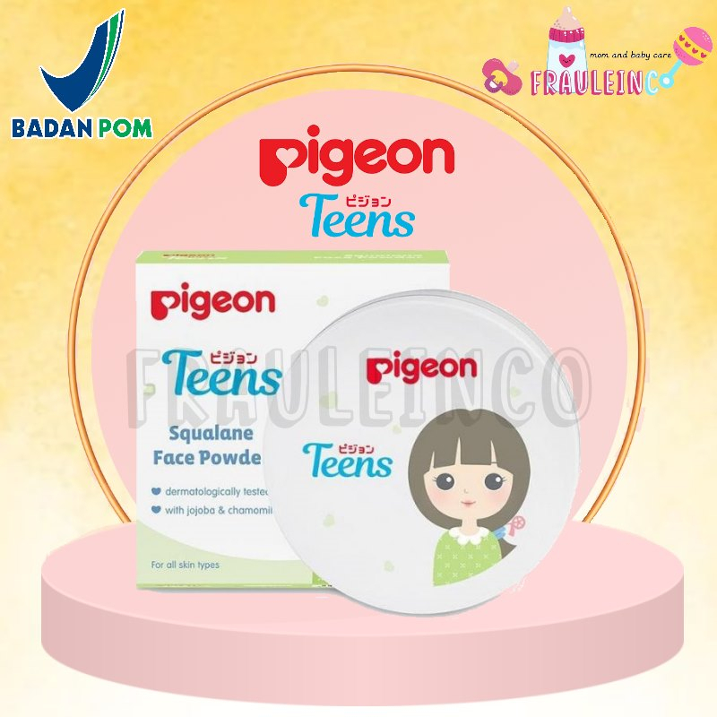 *FRAULEINCO* Pigeon Teens Squalane Face Powder 12g (100% Original) BEDAK TABUR UNTUK REMAJA / PIGEON Face Powder 12Gr