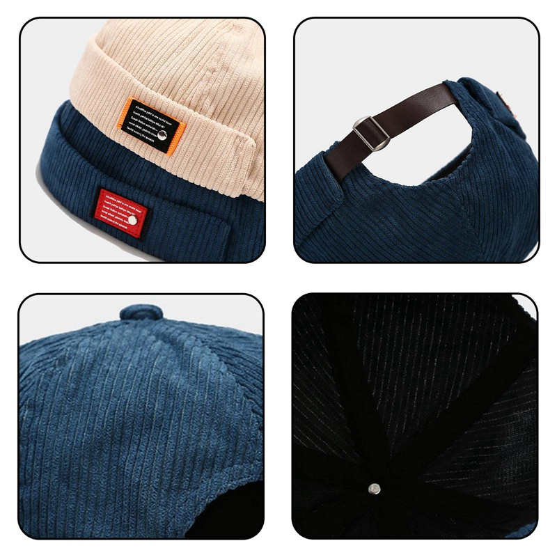 Topi MIKI Hat Korean Corduroy Adjustable 55-60cm - Q55