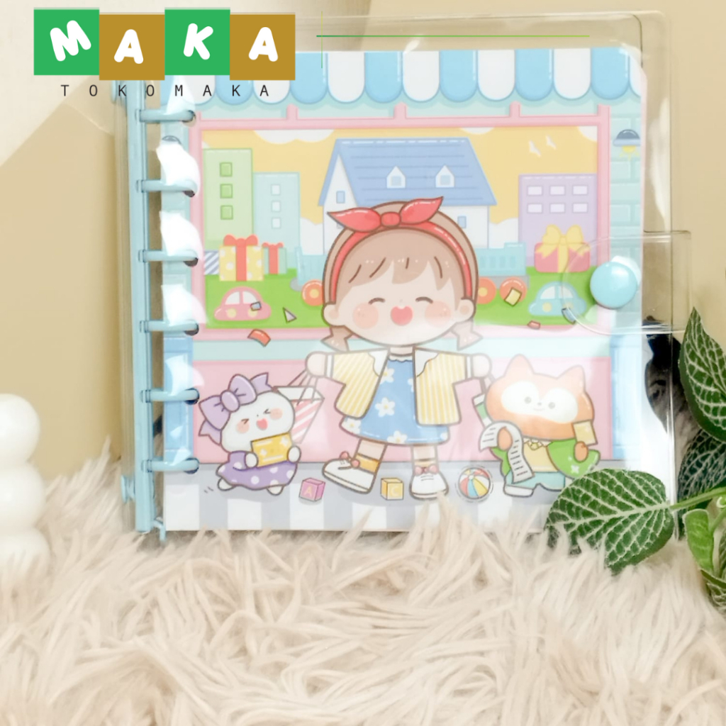 

buku binder persergi kertas full gambar buku jurnal kecil buku catatan binder persegi journaling DIY